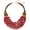 BN-0029-Red-Coral, variant on Chunky Statement Crystal Beaded Necklace for Women Purple Amethyst Coral Turquoise Cluster Collar Chain Necklace for Women Gift (BN-0029-White-TurBN-0029-White-Tur)
