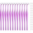 thumbnail image 1 of 12 Pcs Petits Rasoirs pour Sourcils Mini Rasoirs pour le Visage Épilation du Visage Rasoirs pour Sourcils Microblades Outil de Beauté Accessoires pour Femmes Hommes (Violet), 1 of 5