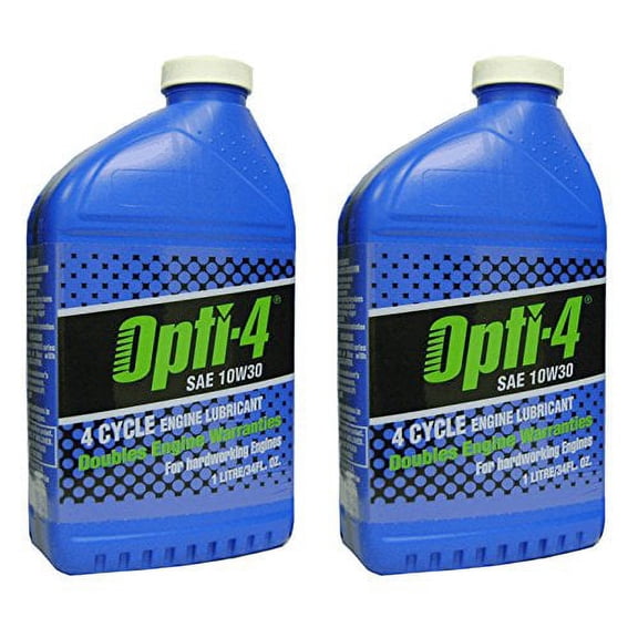 Opti-4 43121 SAE 10W30 34Oz 4-Cycle Engine Lubricant, 2-Pack
