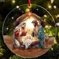 thumbnail image 6 of 2D Flat Acrylic Christmas Tree Decorations Christian Christmas Decoration Bulk Religious Xmas Ornaments for Car Mirror Table Window Decor, Christian Famlies Holiday Gifts, 6 of 9