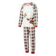 thumbnail image 4 of DuAnyozu Christmas Pajamas for Family Matching PJ's Sets with Letter and Printed Long Sleeve Tee and Bottom, 4 of 9