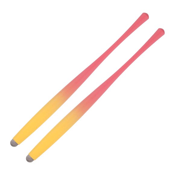 Uxcell 2Pcs Slim Waist Stylus Pens for Touch Screen Tablets Laptop, Yellow/Red