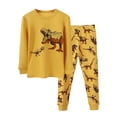 thumbnail image 4 of WIBACKER 2-7 Years Toddler and Little Boys' Long Sleeve Top and Pants Snug Fit 100% Cotton 2 Piece Pajama Set - Dinosaur, 4 of 8