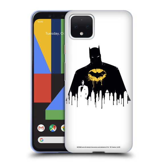 Head Case Designs Officially Licensed Batman DC Comics Duality Alter Ego Cityscape 2 Soft Gel Case Compatible with Google Pixel 4