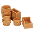 thumbnail image 4 of Miniature Simulation Flower Pot, 1/12 Resin Dollhouse Flower Pot Practical  For Doll House Decoration, 4 of 8