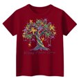 thumbnail image 3 of Abcomgle Mardi Gras Shirts for Girls Size 6-8 Carnival Bownot Beads Tree Shirts for Kids Girls Crewneck Short Sleeve Tee Shirts for Girls Spring Funny Parade Top for Girls, 3 of 4