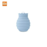 Angle View: Hot Water Bag Microwave Heating Silicone Bottle Winter With Knitted Cover Hand Warmer Hot Water Bottle 313/620ml For Girls Women