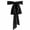 Black, variant on Stcellnmex 1 Pcs White Chiffon Dress Sash Belt Vintage 50s Style Bridal Wedding Waist Fashion Accessories for Women