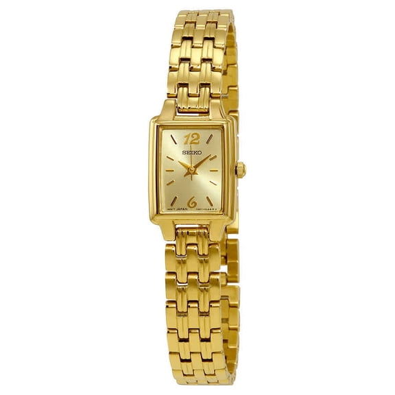 Seiko Women's Dress Gold-tone Watch - Bracelet - Champagne Dial - SXGL62