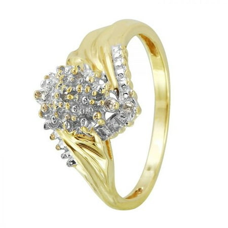 Foreli 0.025CTW Diamond 10k Yellow Gold Ring