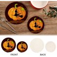 thumbnail image 4 of SKYSONIC Halloween Pumpkin Witch Cute Pot Holders Trivets, 2 Pcs Heat Resistant Trivets, Cotton Thread Weave Mats for Hot Pads Pans Pot Bowl Teapot for Kitchen Decor, 4 of 7