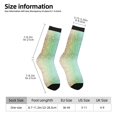 thumbnail image 6 of Uemuo Beautiful Glitter Pattern Women's Crew Socks, Soft Durable Breathable Moisture-Wicking with Odor Control Cotton socks, 6 of 9