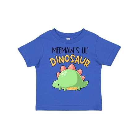 

Inktastic Meemaw s Lil Dinosaur with Cute Stegosaurus Gift Toddler Boy or Toddler Girl T-Shirt