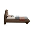thumbnail image 6 of Meridian Furniture Madrid Brown Velvet Twin Bed, 6 of 7