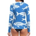 thumbnail image 2 of joogoo Womens UPF 50+ Sun Shirts Fishes Long Sleeve UV Protection Rash Guard Tops M, 2 of 7