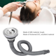 thumbnail image 3 of Drain Plug Stainless Steel Sink Plug, Hair Salon Shampoo Basin Drain Plug, Sink Plug with Hair Catcher for Shampoo Bed, 3 of 5