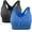 Gray,Blue, variant on 2 pack Women's Sports Bras Zipper Yoga Bras Racerback Workout Bras Wireless Zip Front High Impact Yoga Bras for Yoga Gym Workout Fitness