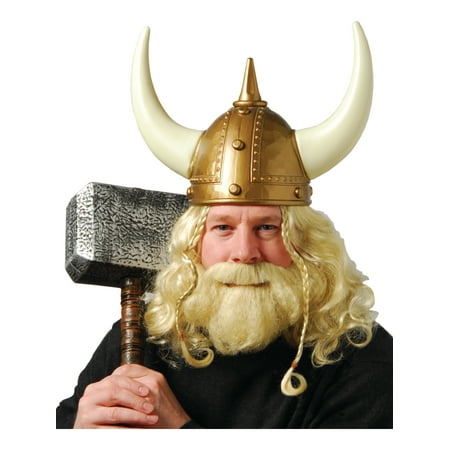 Viking Raider Savage Norse Blonde Wig & Beard Set Costume Accessory