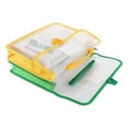 thumbnail image 4 of Haidf Plastic Expanding File Folder, Waterproof Transparent Envelopes with Snap Closure and Grip Handle, Large Capacity Accordion File Pouch, Office School Supplies, 13" x 9.5", Yellow, 4 of 7