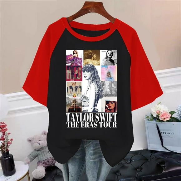 TayIor ERAS Sw1ft Women's Novelty Shirts, Lover Soft Short Sleeves Casual Music T-Shirt, Creative Valentine's day Gifts for TayIor Fans, Womens Shirts Streetwear TKFASHION Multicolor XL