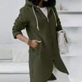Chiccall Womens Plus Size Zip Up Hoodie Dress Casual Long Hoodies Long
