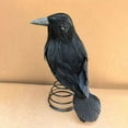 thumbnail image 6 of DAMAI Halloween Crow Mini Tree Topper with Metal Spring Base,6.3 Inches Miniature Christmas Treetops Ornaments,Spooky Halloween Tree Ornaments for Outdoor Party Supplies, 6 of 7
