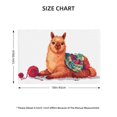 thumbnail image 2 of Placemats Set of 6, Cozy Knitting Llama Place mats for Dining Table Indoor/Outdoor, Cute Heat Resistant Washable Table Mats(18" x 12"), 2 of 8