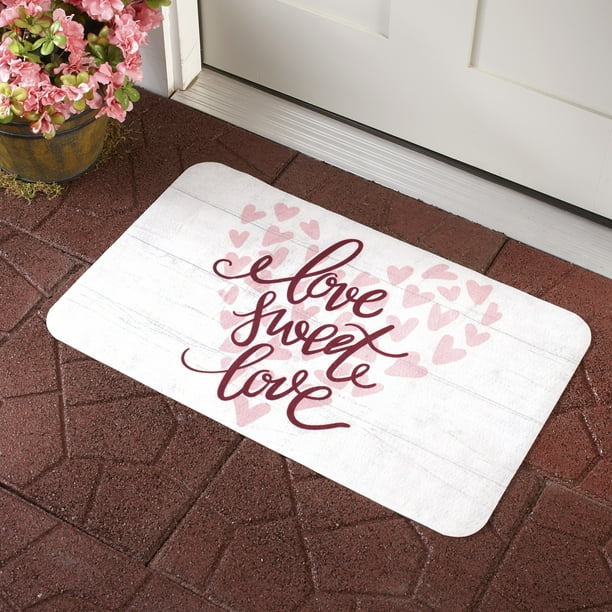 Door Mat - Decorative Outdoor Rug - Love Sweet Love ...
