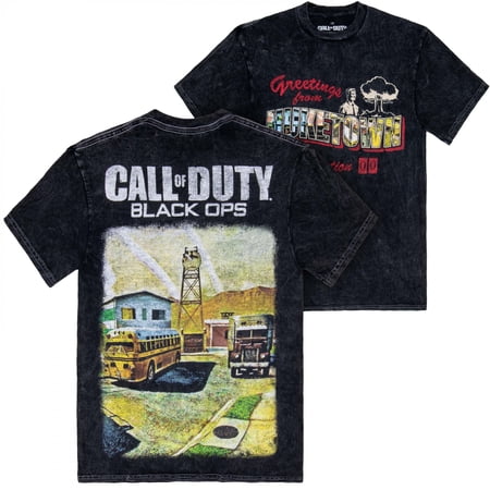Call of Duty Greetings From Nuke Town Front and Back Print T-Shirt-2XLarge