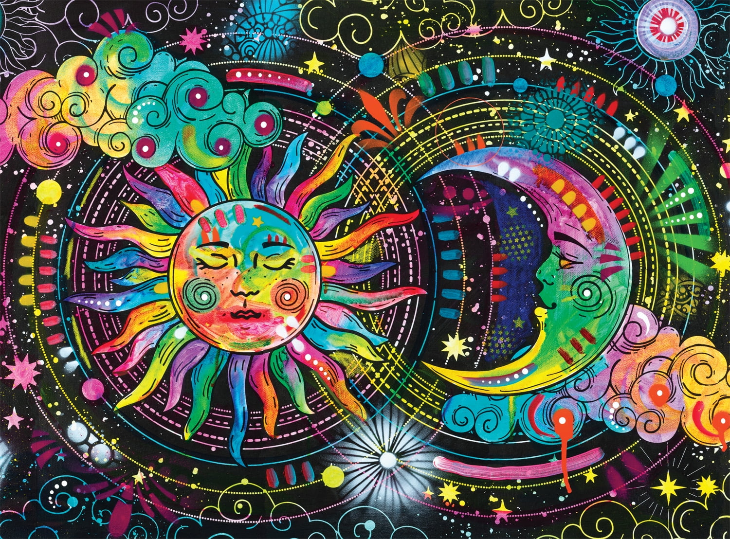 Buffalo Games 1000-Piece Special Effects Sun, Moon, Stars Jigsaw Puzzle