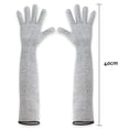 thumbnail image 2 of 1pair Level 5 HPPE Cut Resistant Arm Sleeve Breathable Skin-friendly Food Grade Material Cut-Resistant Arm Sleeve For Outdoor Work ,Easy to Wear, 2 of 6