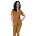 thumbnail image 5 of Moomaya Womens Plain Nightwear Set w/ Pyjama Cotton Sleepwear 2 Pcs Nightdresses, 5 of 7