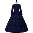thumbnail image 6 of Women's Victorian Civil War Dress Costume Vintage Reenactment Historical Dresses Southern Belle Costumes Ball Gown, 6 of 7