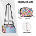 thumbnail image 4 of FORMRS Mini Crossbody Bag for Women Adjustable Shoulder Rope Travel Casual Phone Purse, Purple Colorful Circles, 4 of 7