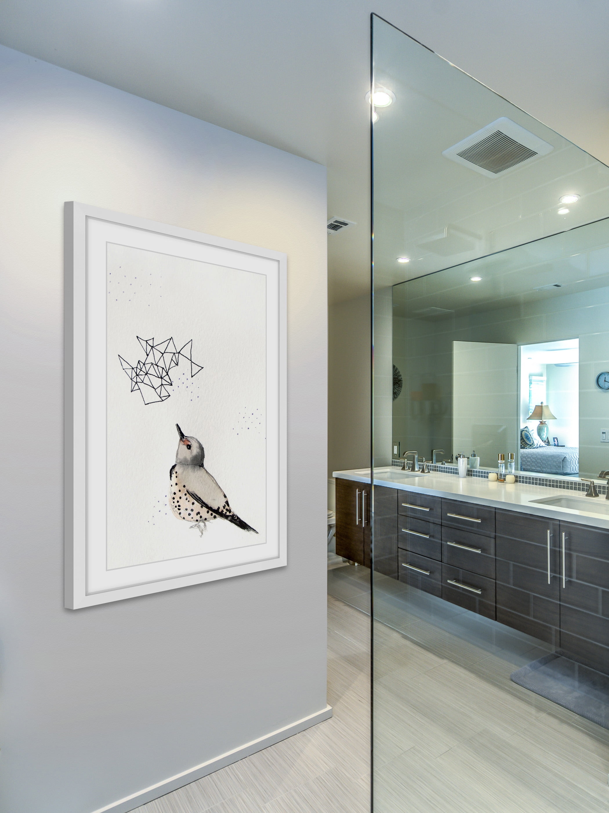 "Northern Flicker" Framed Painting Print