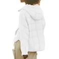 thumbnail image 3 of Winter Fashion Women Casual Hooded Lightweight Hooded Puffer Coat, 3 of 5