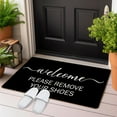 thumbnail image 2 of Doormat - Please Remove Your Shoes Door Mat - Funny "Shoes Off", indoor/outdoor, welcome rug, 18x30 Inch, 2 of 4