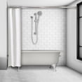 thumbnail image 3 of 1" Shower Curtain Rod 41"-72"- Satin Nickel, 3 of 4