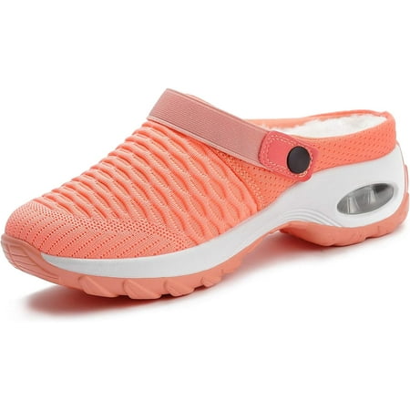 

Mules Clogs for Women Summer Air Cushion Platform Mesh Mules Sneaker Sandals for Female Lightweight Beach Shoes Outdoor Slippers Walking Shoes
