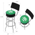 thumbnail image 2 of Trademark Bud Light Lime 40" Padded Bar Stool with Back, Chrome, 2 of 6