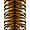 Orange Black, Pattern 3, variant on ODIKA Tiger Print Skin Striped Border Tibetan Cow Alligator Bold Faded for Queen Size Bedroom, Under Bed, Master Suite, Foldable Easy Care