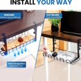 thumbnail image 2 of Lefu Cable Management Tray Basket Cable Organization for Home and Office Desks Black, 2 of 6