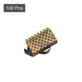 thumbnail image 3 of Uxcell Ribbon Crimp Clamp Ends, 10mm Bookmark Pinch Cord End Clasps for DIY Bronze Tone 100Pack, 3 of 7