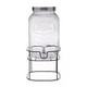 thumbnail image 2 of Mason Jar Dispensador Con Base Bebidas 8 L Vitrolero Con Tapa Agua Vidrio Cristal Bebidas Reunion Fiesta Diseño Decoracion Agua Practico Vintage, 2 of 6