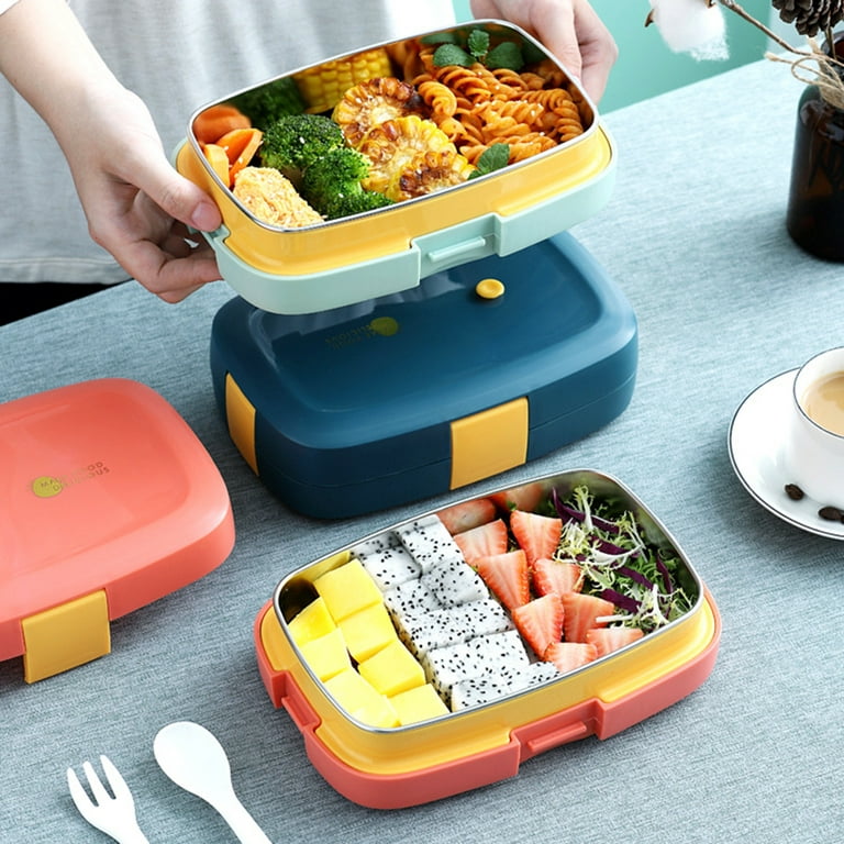 Insulated Lunch Box 1000ml Leak-Proof Lunch Containers Compact Stainless  Steel Stylish for Home