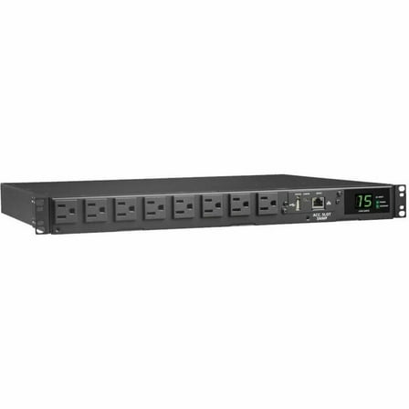 Tripp Lite 8 Outlet 1.44kW 120V Single-Phase ATS/Monitored PDU PDUMNH15AT1