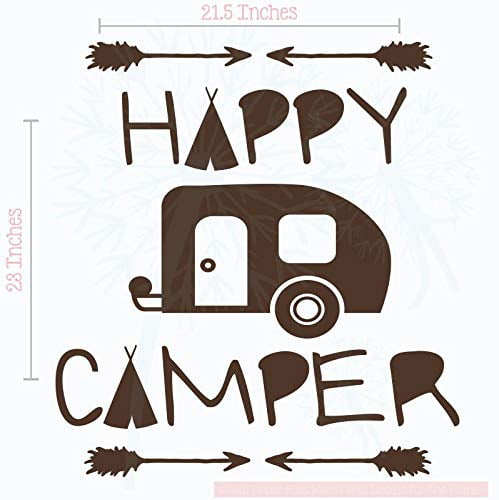 Happy Glamper Vinyl Decal Sticker For Home Cup Mug Decor Camper Choice
