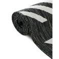 thumbnail image 5 of Unique Loom Outdoor Modern Collection Area Rug - Greyscale (4' 1" Round Black and White), 5 of 9