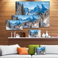 thumbnail image 3 of Winter in the Bavarian Alps - Landscape Canvas Art Print, 3 of 4