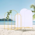 thumbnail image 6 of 3PCS Wedding Arch Stand  And White Arch Cover, Metal Arch Backdrop Stand With Arch Cover For Birthday Party Wedding Ceremony Bridal  Event Decor, 6 of 9